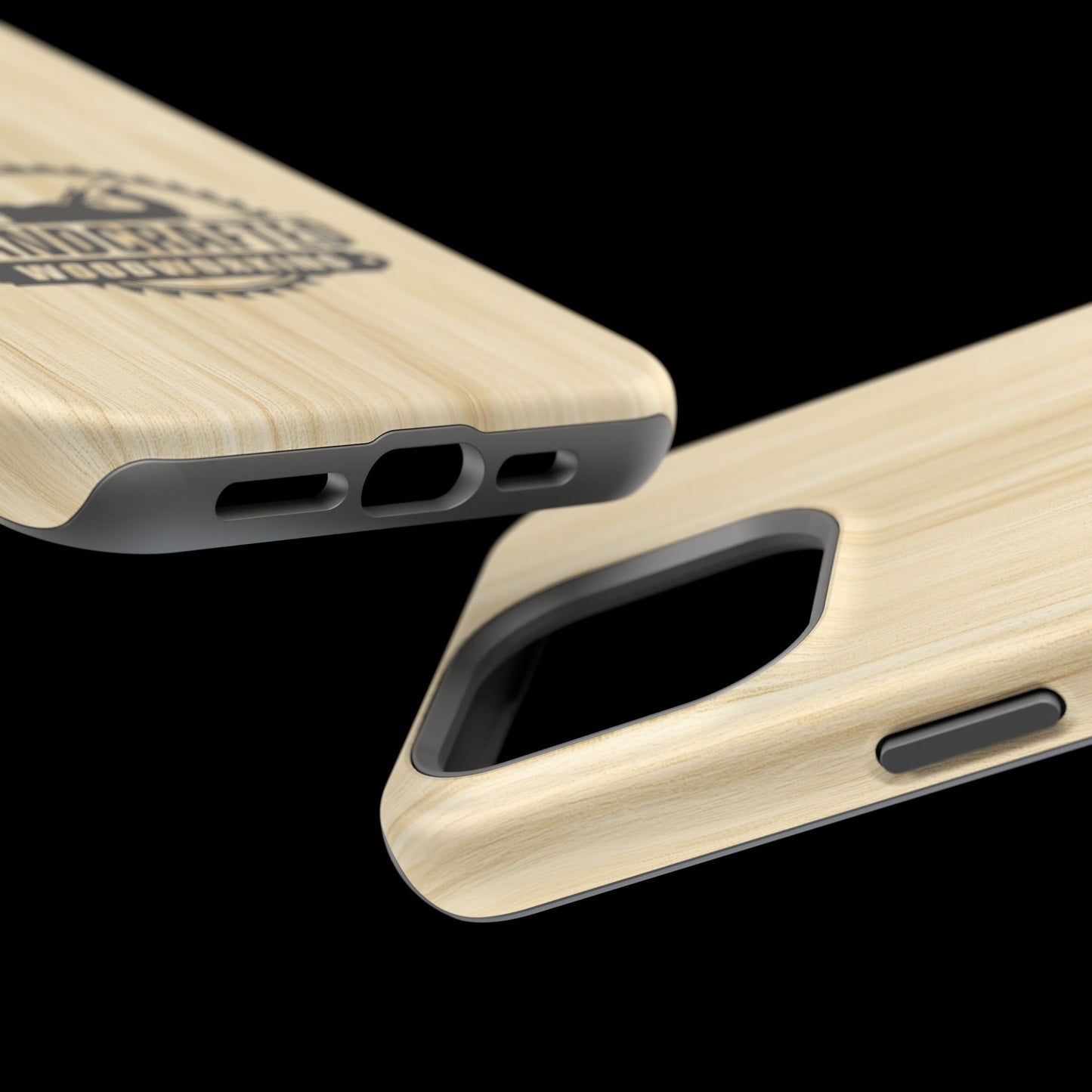 Handcrafted Woodworking Logo Magnetic Phone Cases