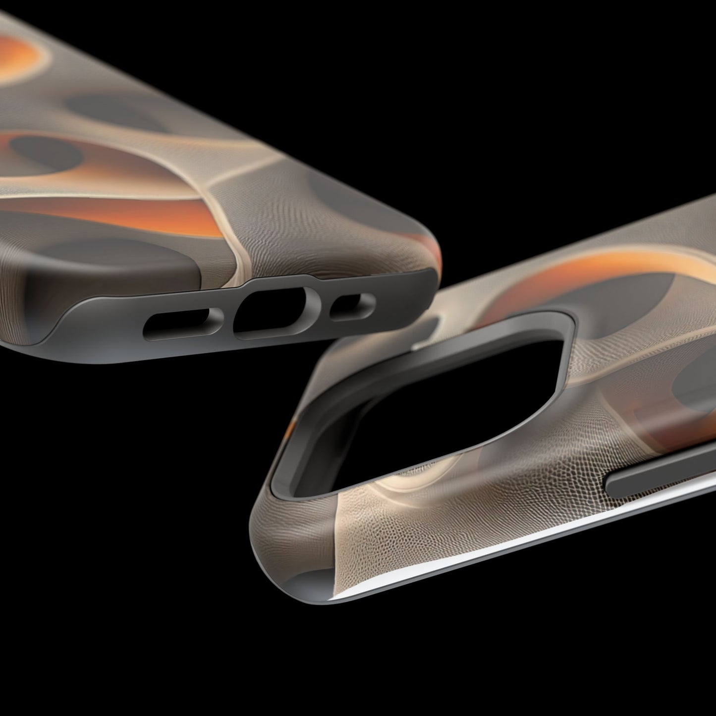 Stylish Magnetic Phone Cases, Abstract Geometric Design