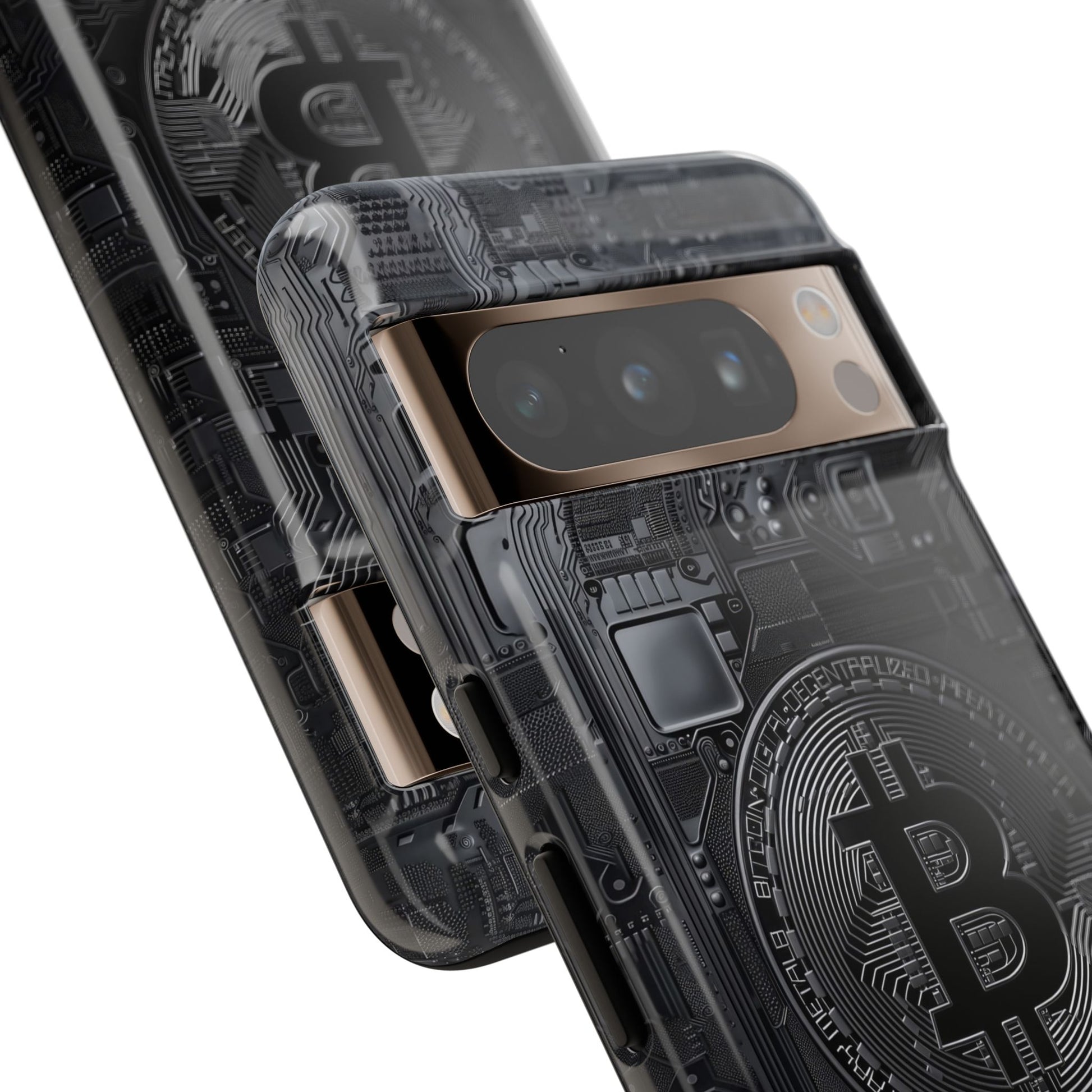 Bitcoin Google Pixel Tough Phone Case, Cryptocurrency Protection Cover