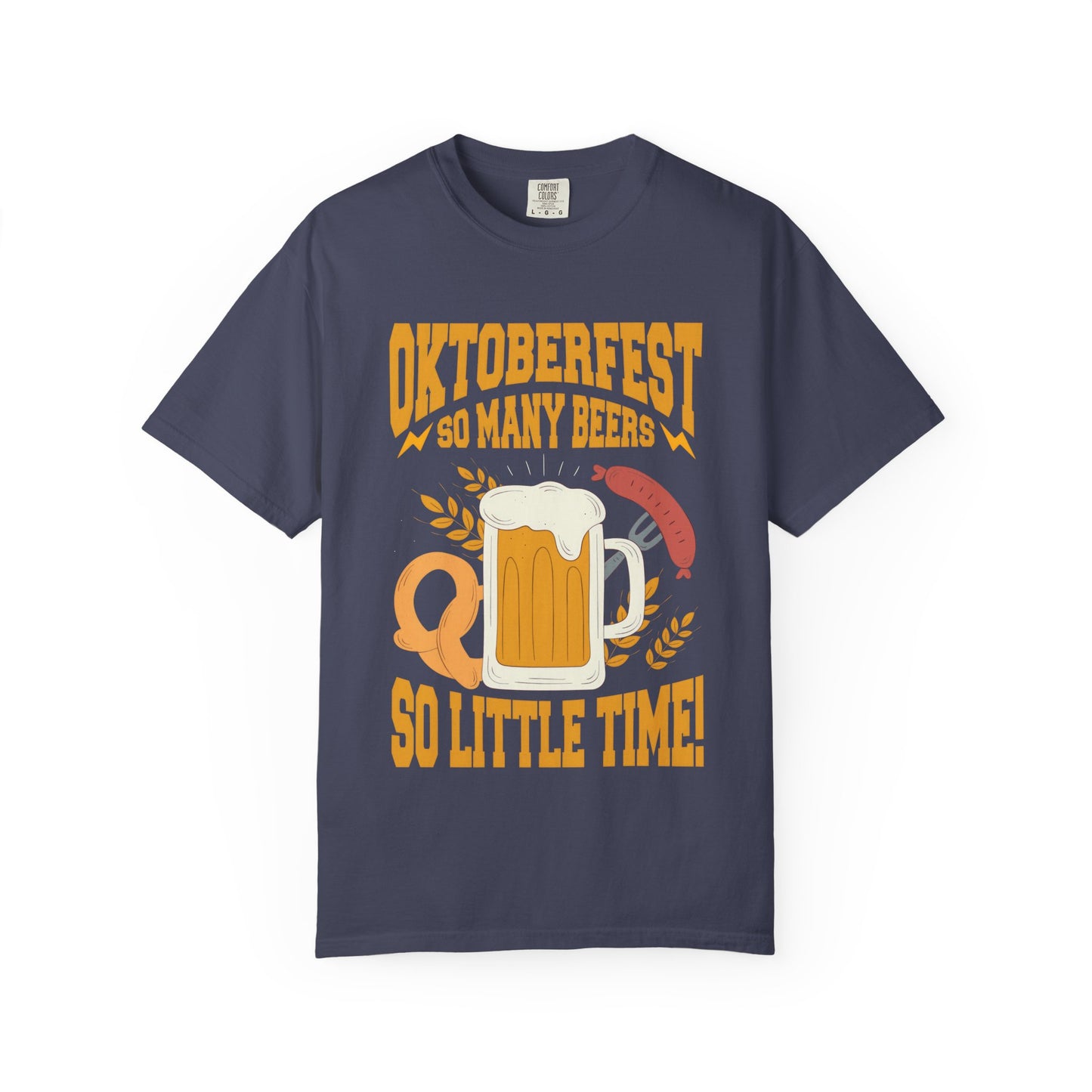 Oktoberfest Graphic Unisex T-Shirt - Celebrate with Beer & Pretzels