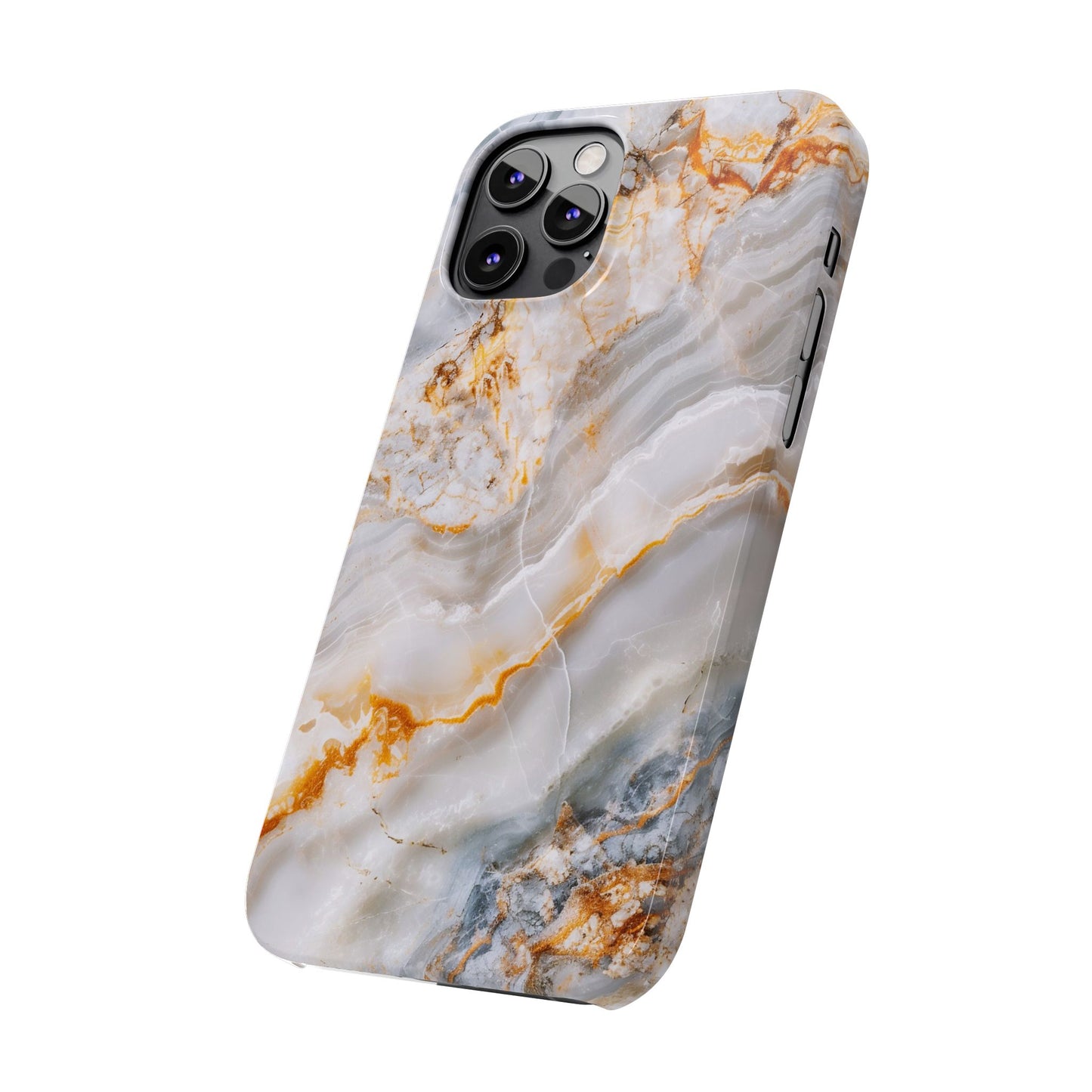 Pure Elegance Marble Slim Phone Cases, Modern Tech Decor