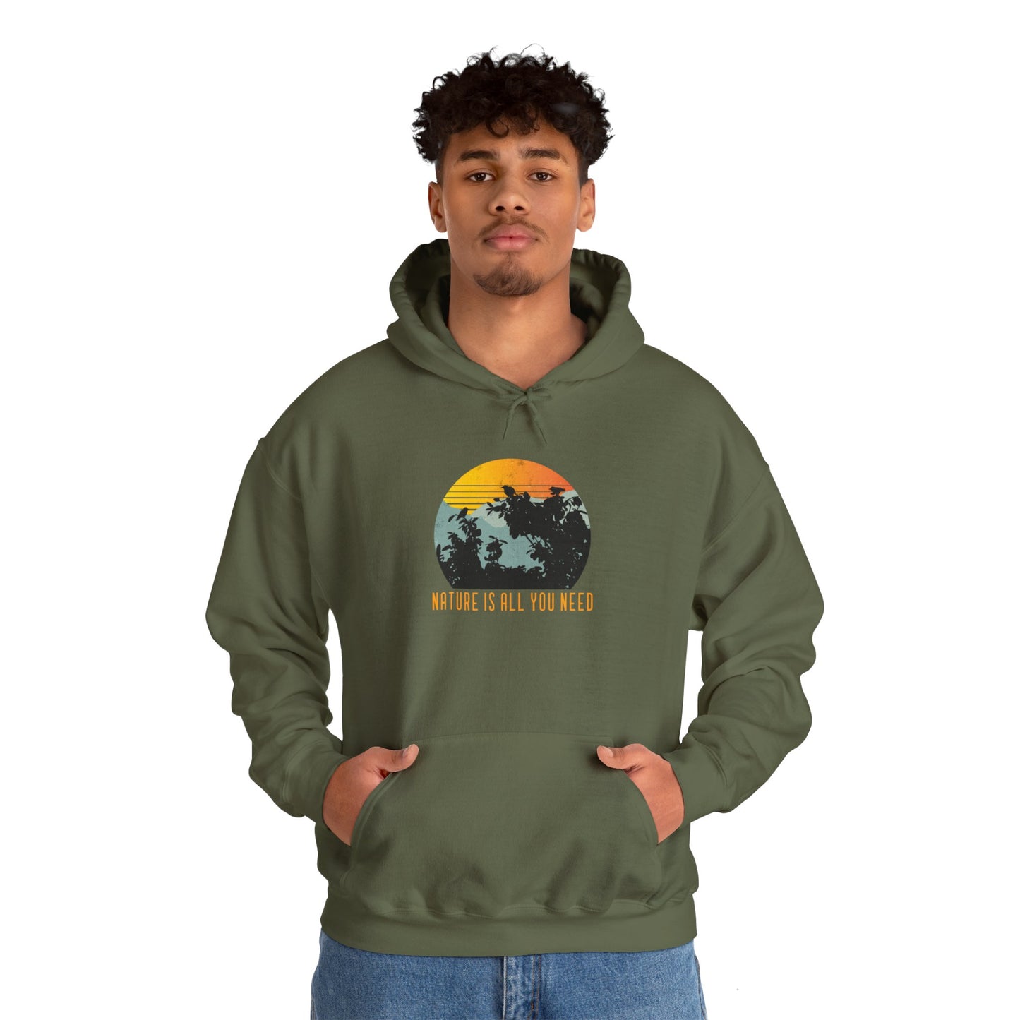 Nature Is All You Need Unisex Heavy Blend™ Hooded Sweatshirt