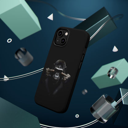 Edgy Gorilla Magnetic iPhone Case, Unique Cell Phone Cover