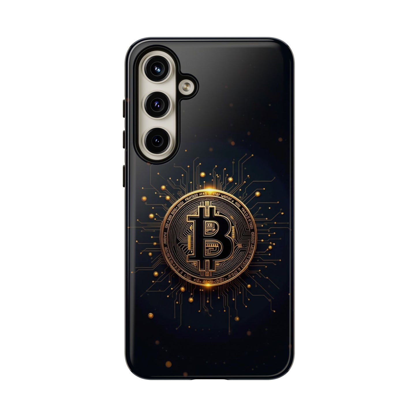 Bitcoin Samsung Tough Case for Smartphones, Crypto Lover Phone Accessory