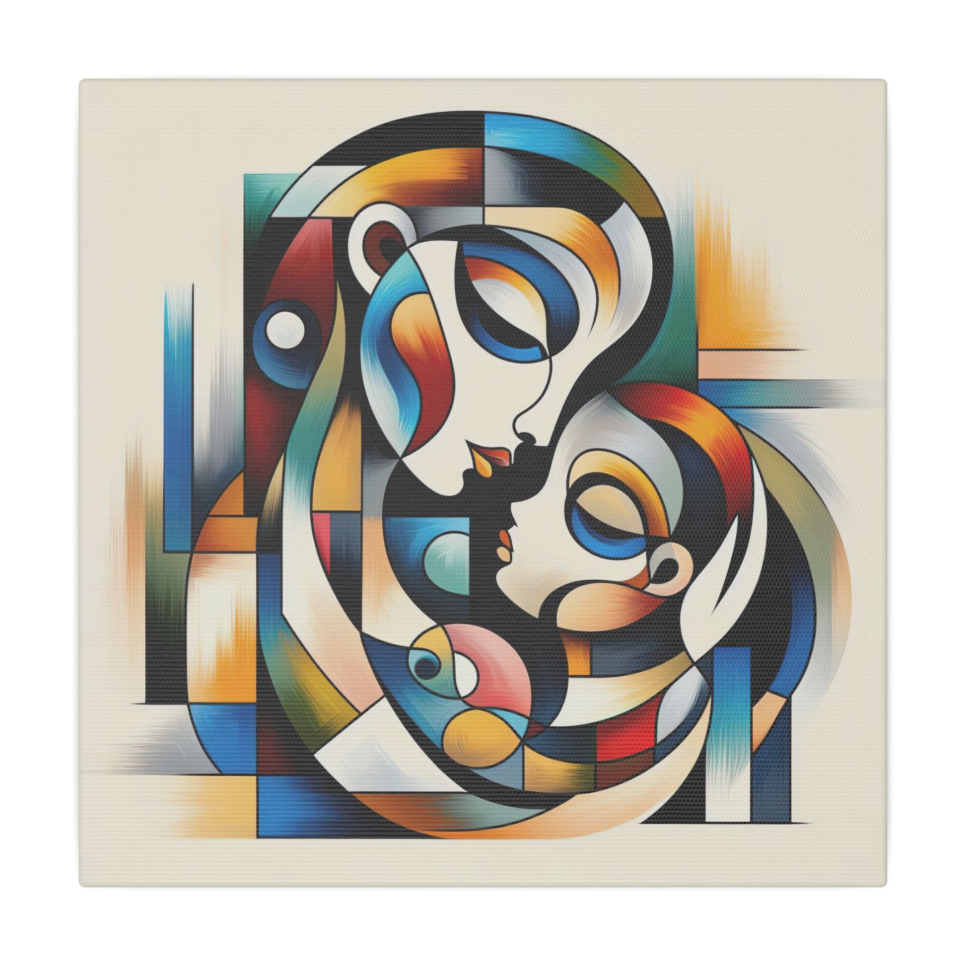 Motherhood in Shapes - Canvas Print