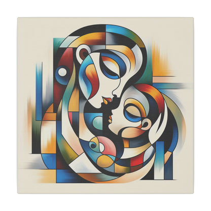 Motherhood in Shapes - Canvas Print