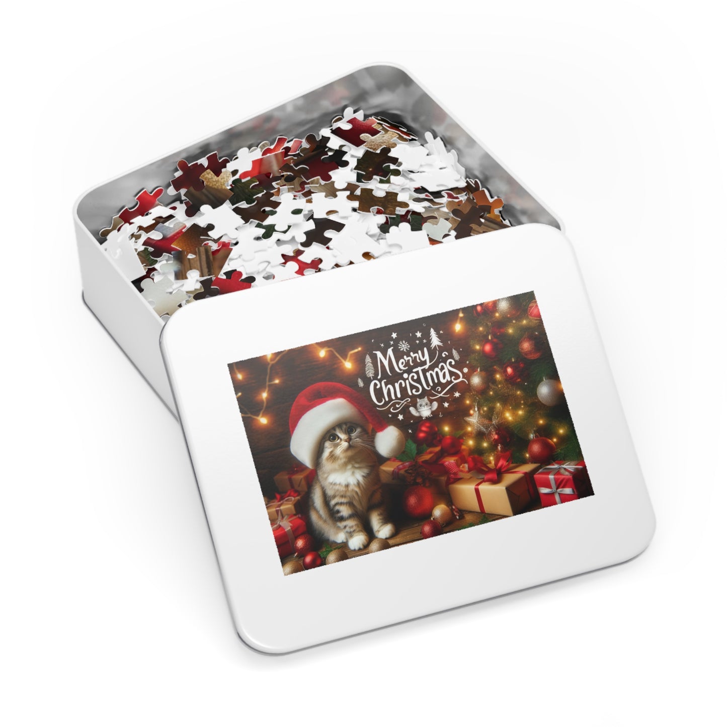 Merry Christmas Kitty Jigsaw Puzzle 1000 pcs