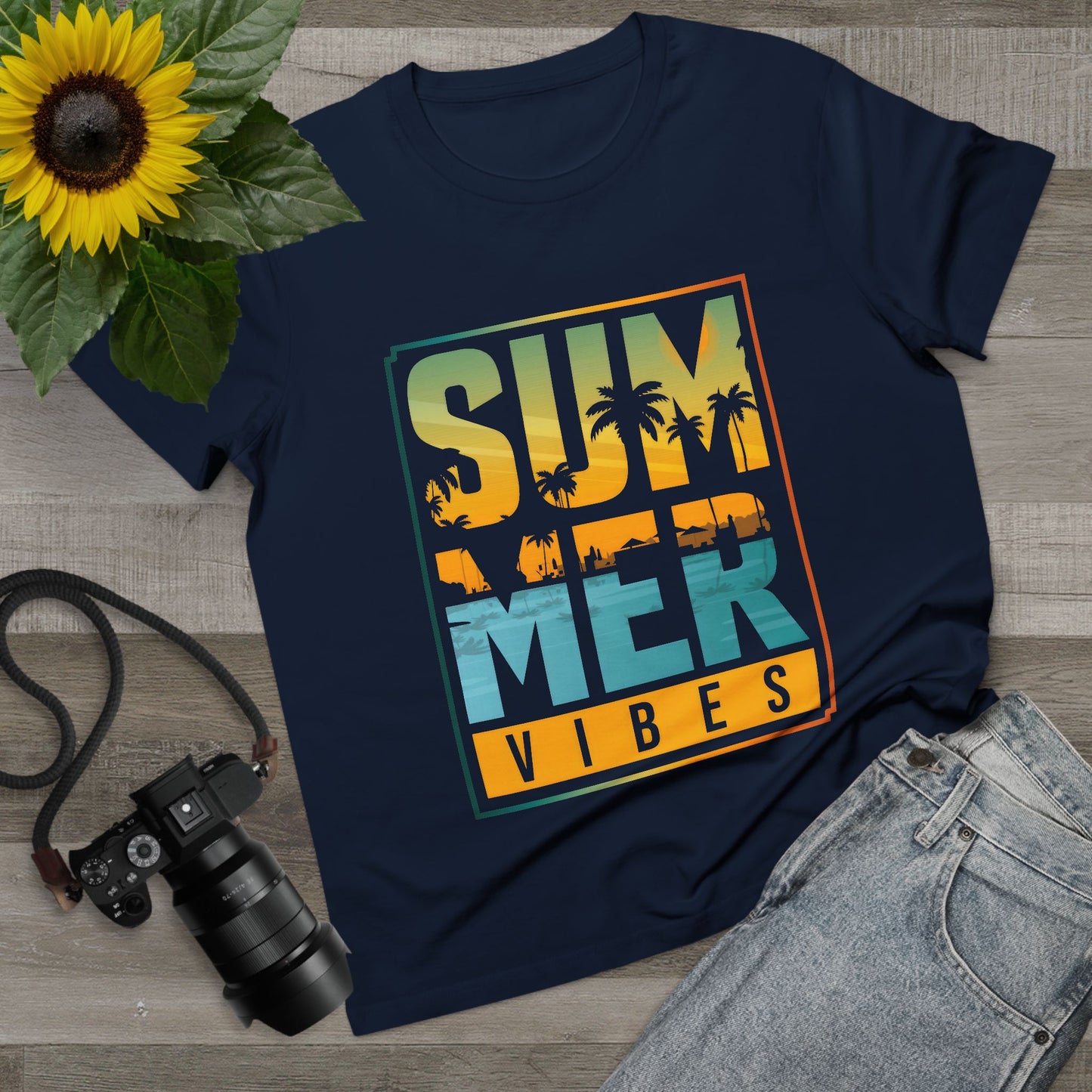 Women’s Summer Vibes Tee - Perfect for Beach Days and Warm Celebrations