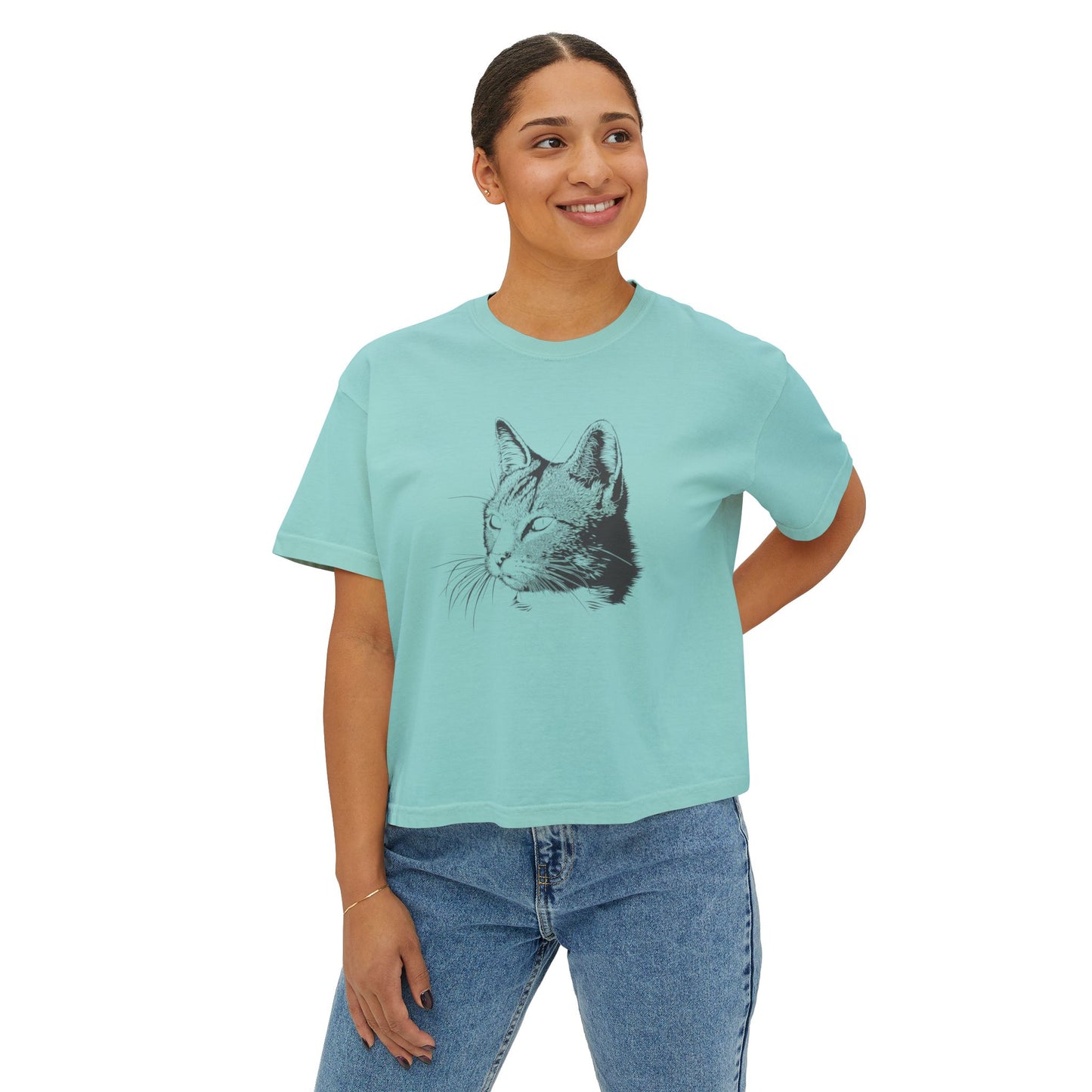 Cat Women's Boxy Tee