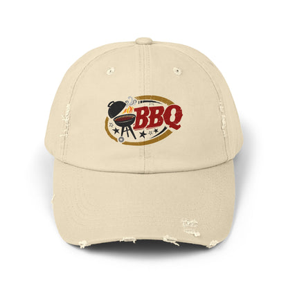 Unisex Distressed BBQ Cap - Perfect for Grill Lovers