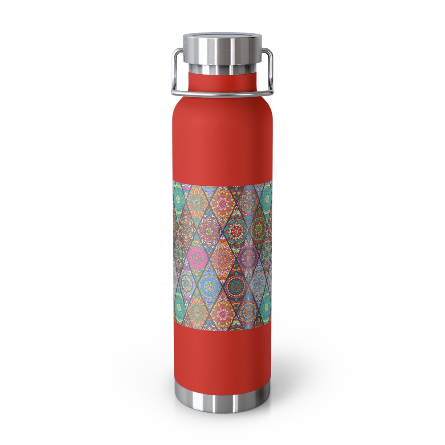 Mandala Argyle Copper Vacuum Insulated Bottle, 22oz