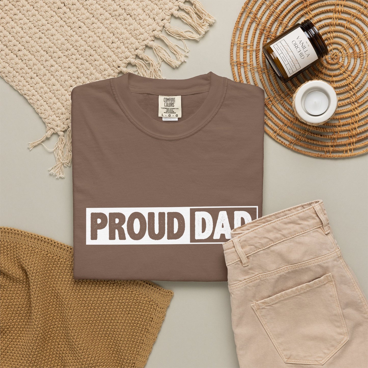 Proud Dad T-Shirt | Comfortable Unisex Garment-Dyed Tee