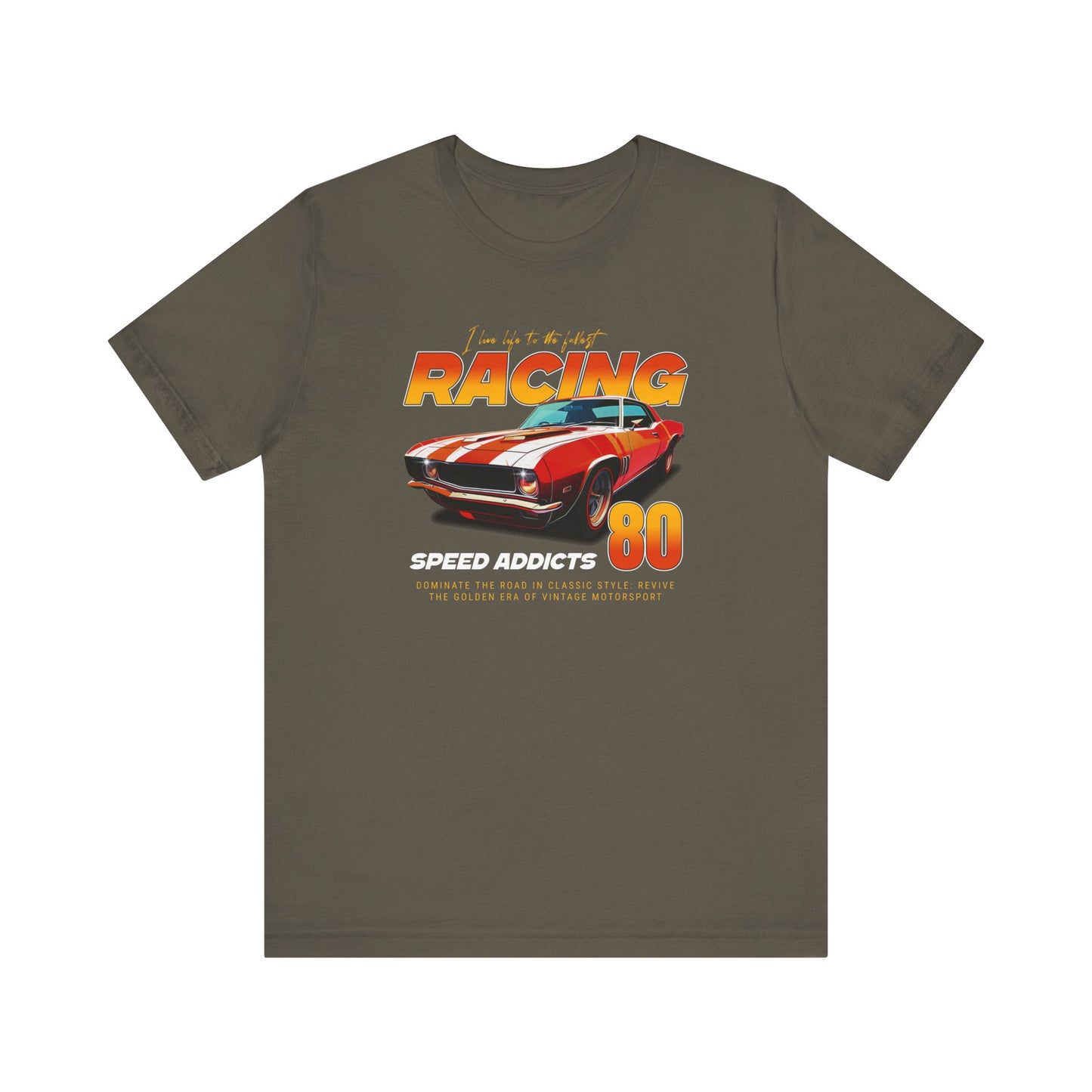 I Live Life To The Fullest Racing Speed Addicts Unisex Jersey Short Sleeve Tee