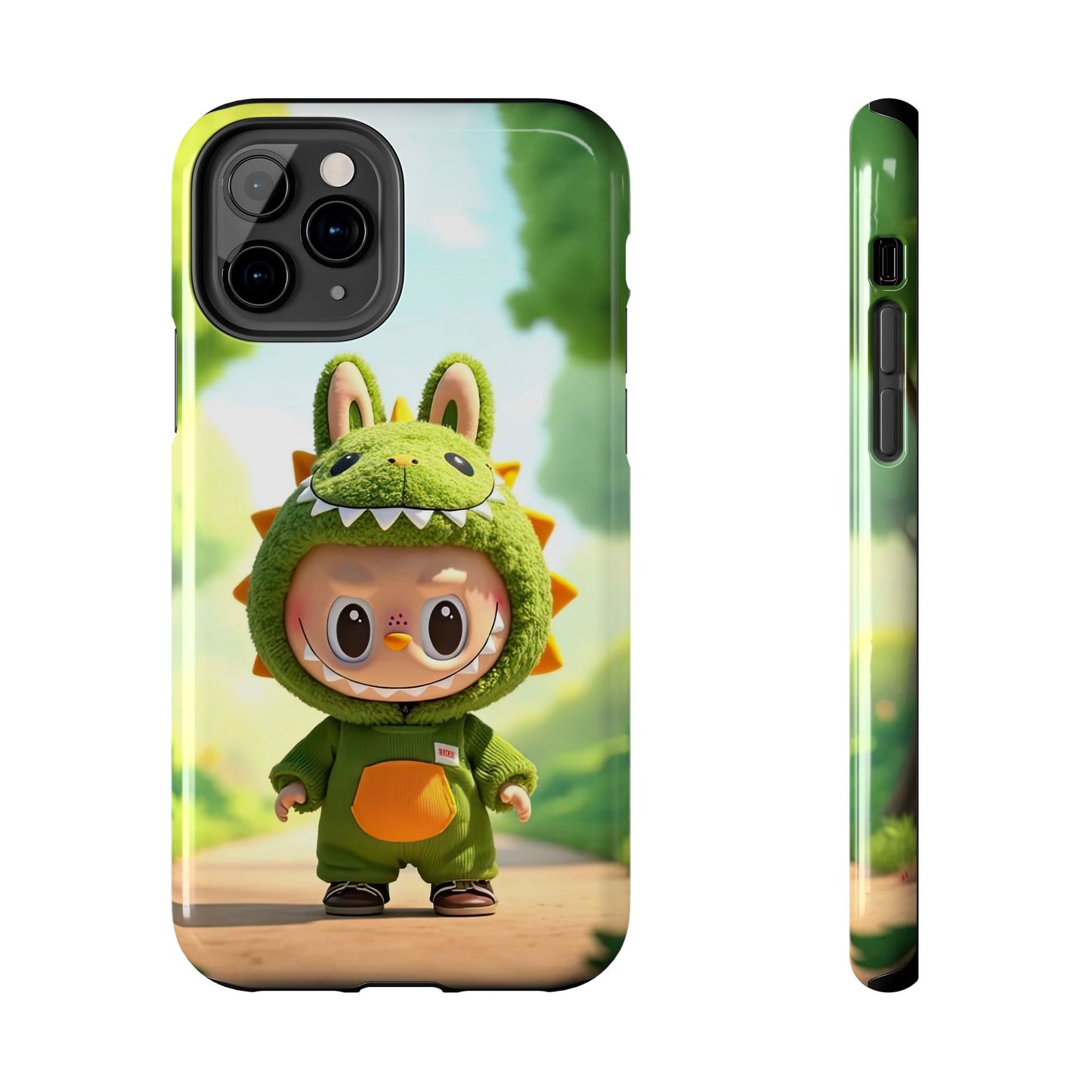 The Monsters Tough Case for iPhone Models – Playful Dinosaur Design, Dual Layer Protective Cover, Fun Mobile Accessory