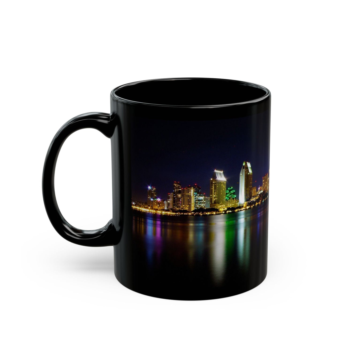 City Nights, Bright Lights Black Mug - 11oz, 15oz