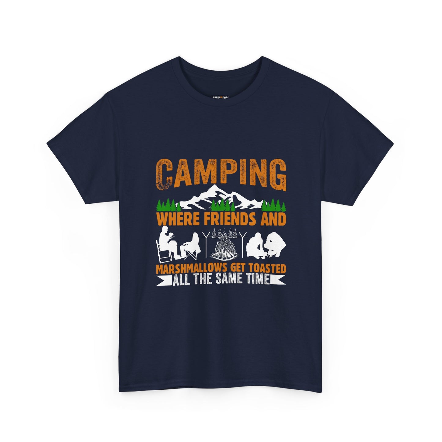 Camping Friends Unisex Heavy Cotton Tee - Perfect for Outdoor Adventures