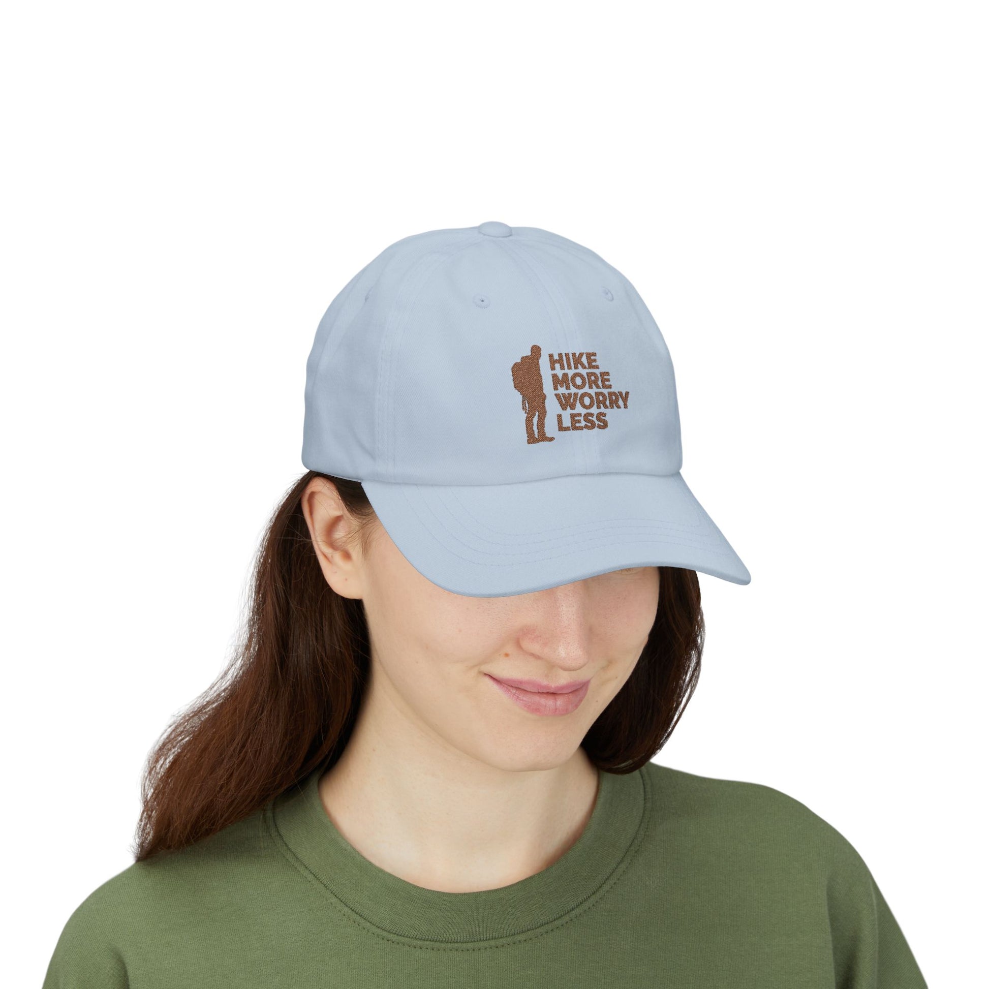 Hike More Worry Less Classic Dad Cap / embroidered