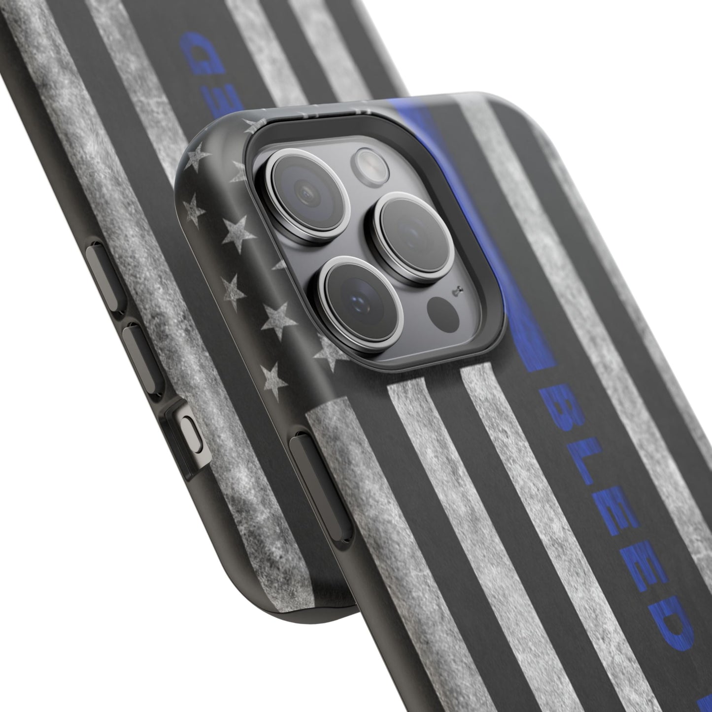 Police Magnetic Phone Cases, Bleed Blue
