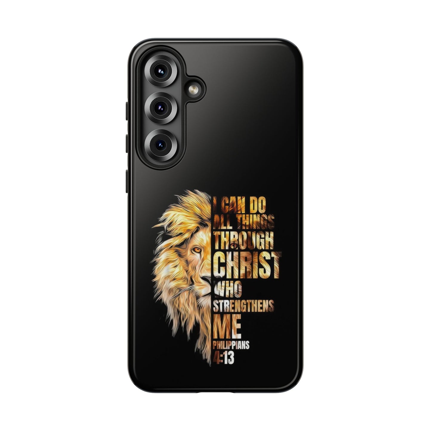 Inspirational Lion  Samsung Phone Case, Strength & Faith, Christian Accessories
