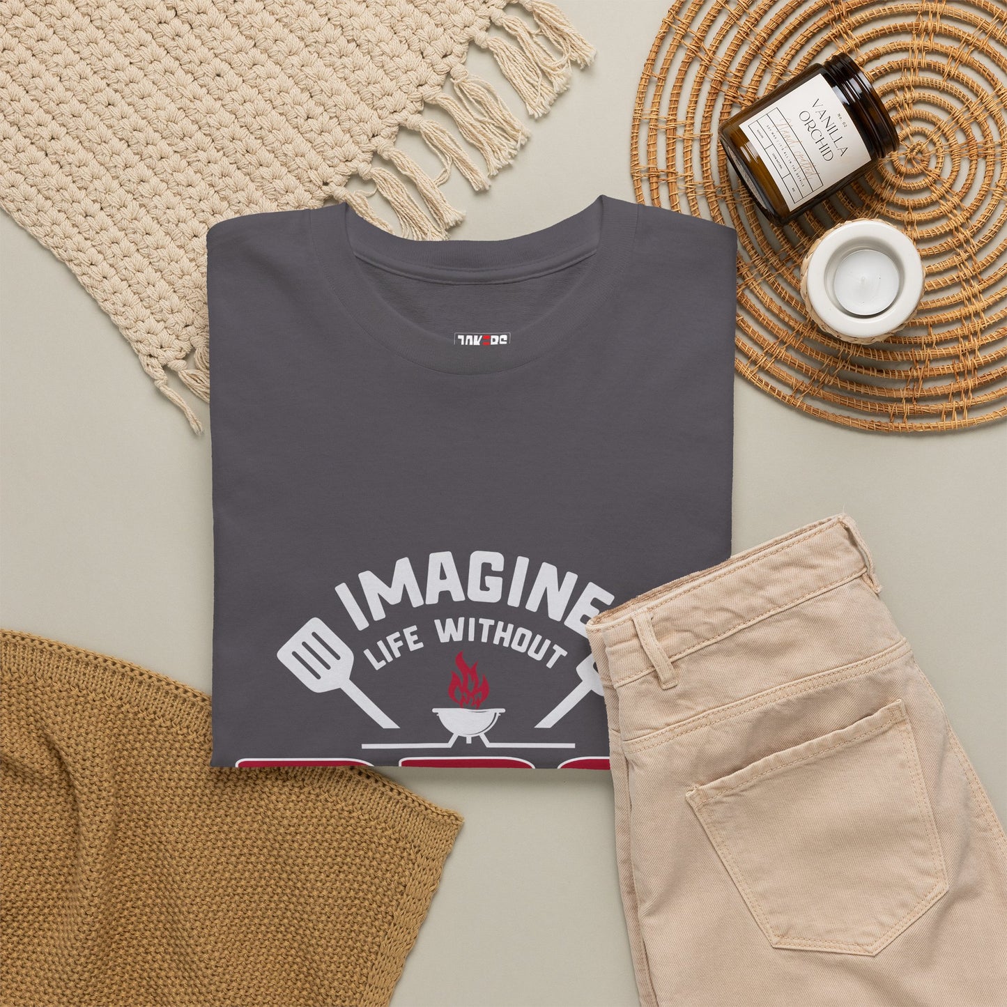 BBQ Lovers Unisex Heavy Cotton Tee - 'Imagine Life Without BBQ'
