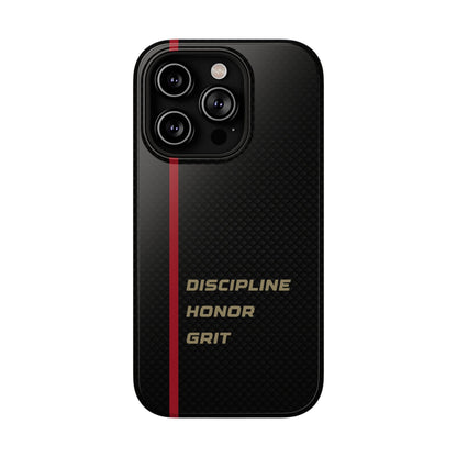 Discipline, Honor, Grit Impact-Resistant Phone Case