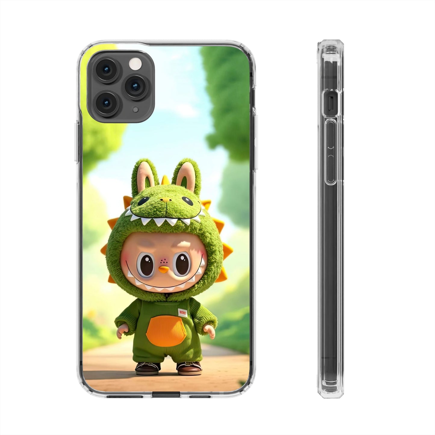 Copy of The Monsters Clear Case for iPhone Models – Playful Dinosaur Design