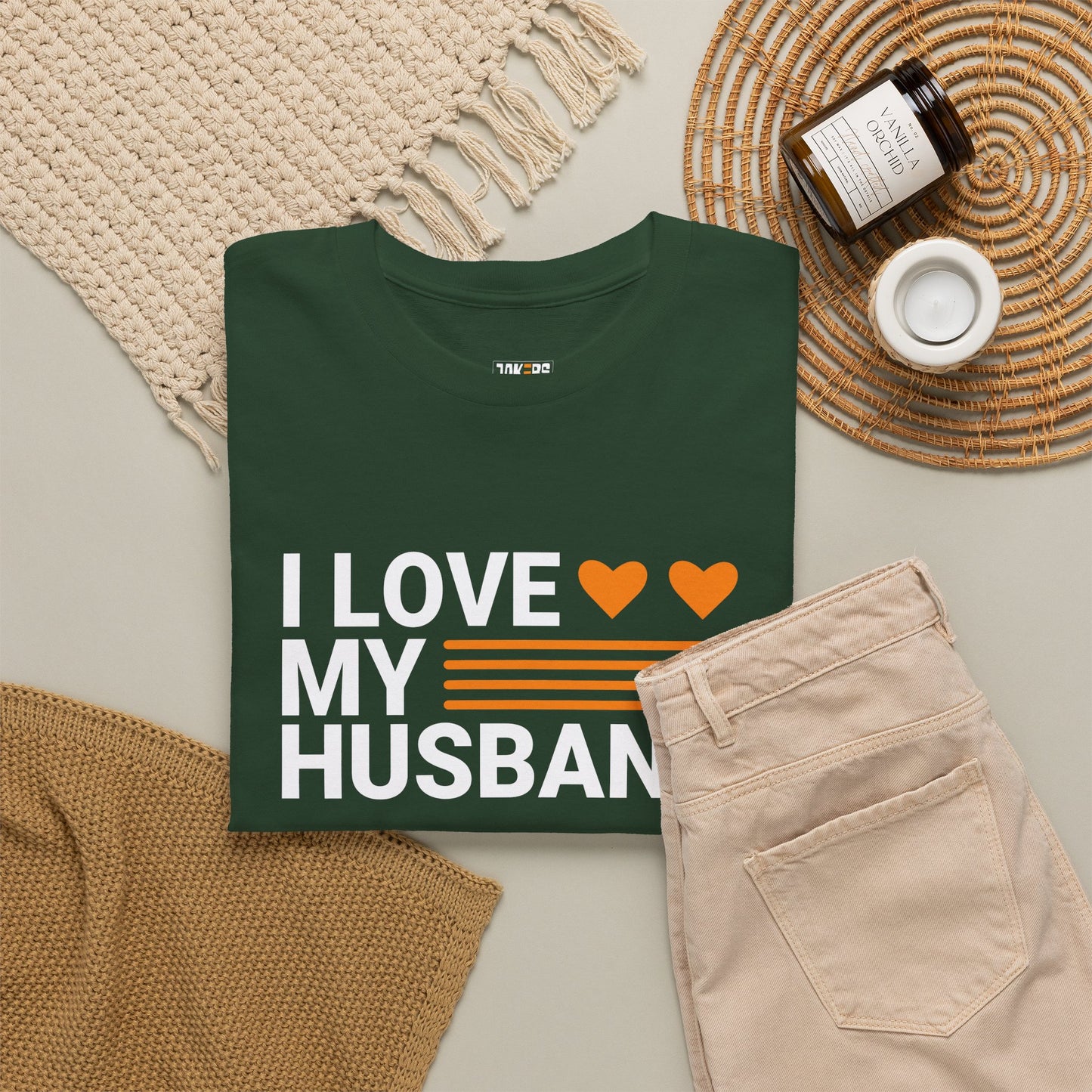 Love My Husband Unisex Heavy-Cotton Tee - Cute Casual Shirt