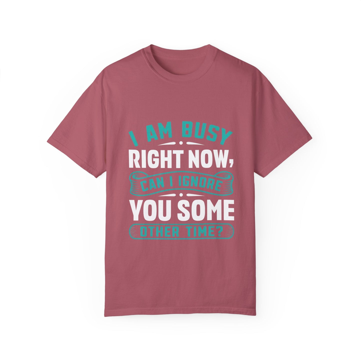 Funny Unisex T-Shirt - 'I Am Busy Right Now, Can I Ignore You Some Other Time?'