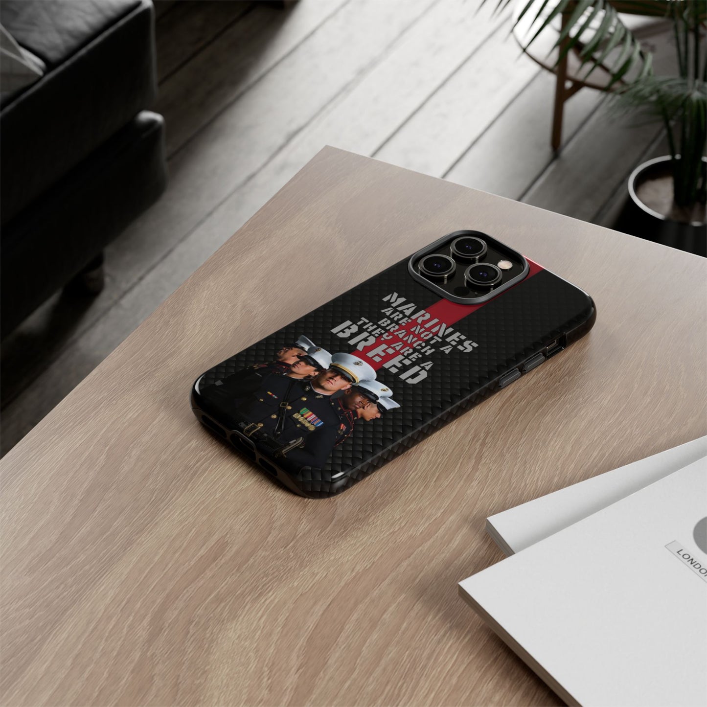 Marine Corps Tough iPhone Case - Proud Military Supporter