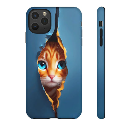 Curious Kitten Tough  Case for iPhone