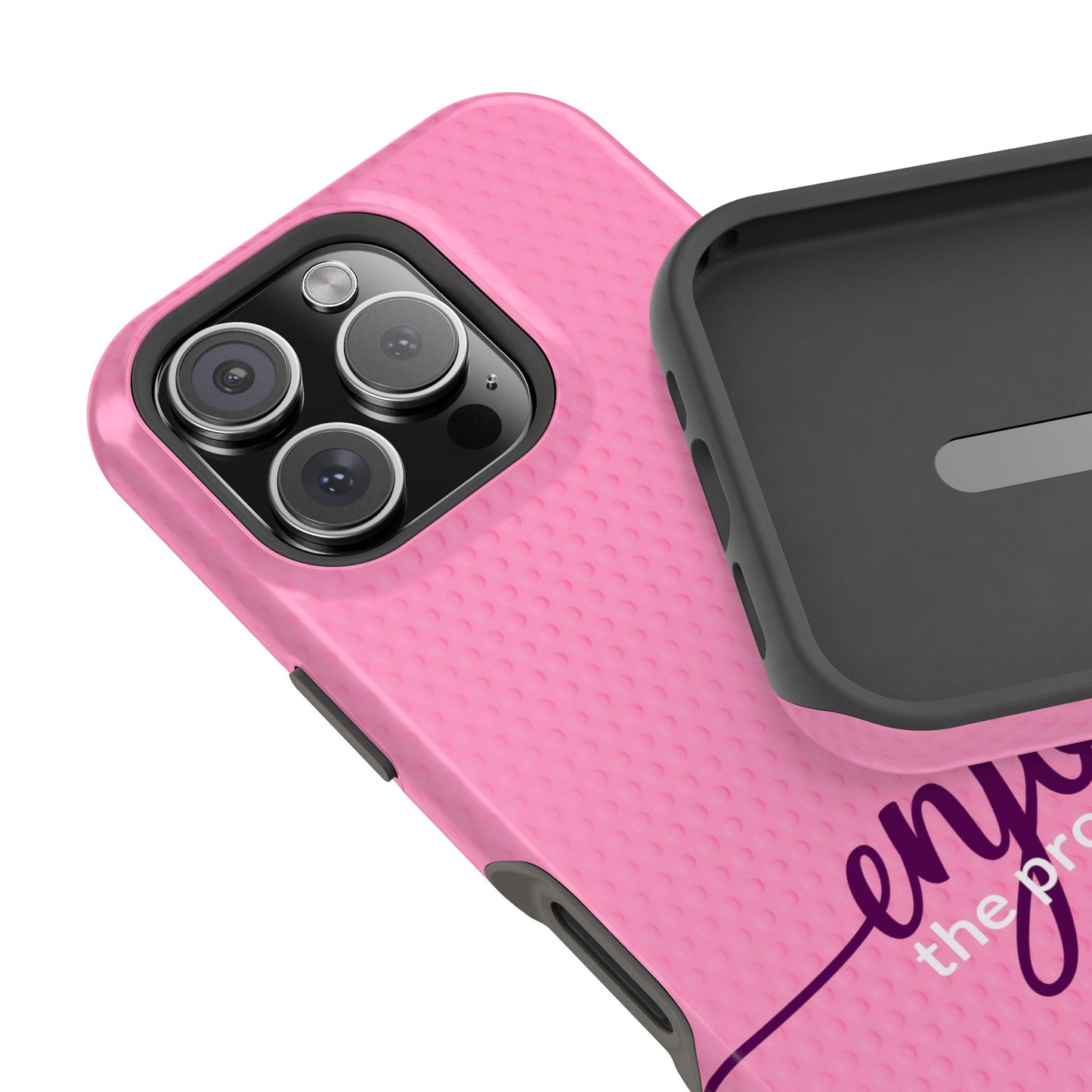 Enjoy the Process Magnetic Case - Motivational Pink Phone Cover for Women