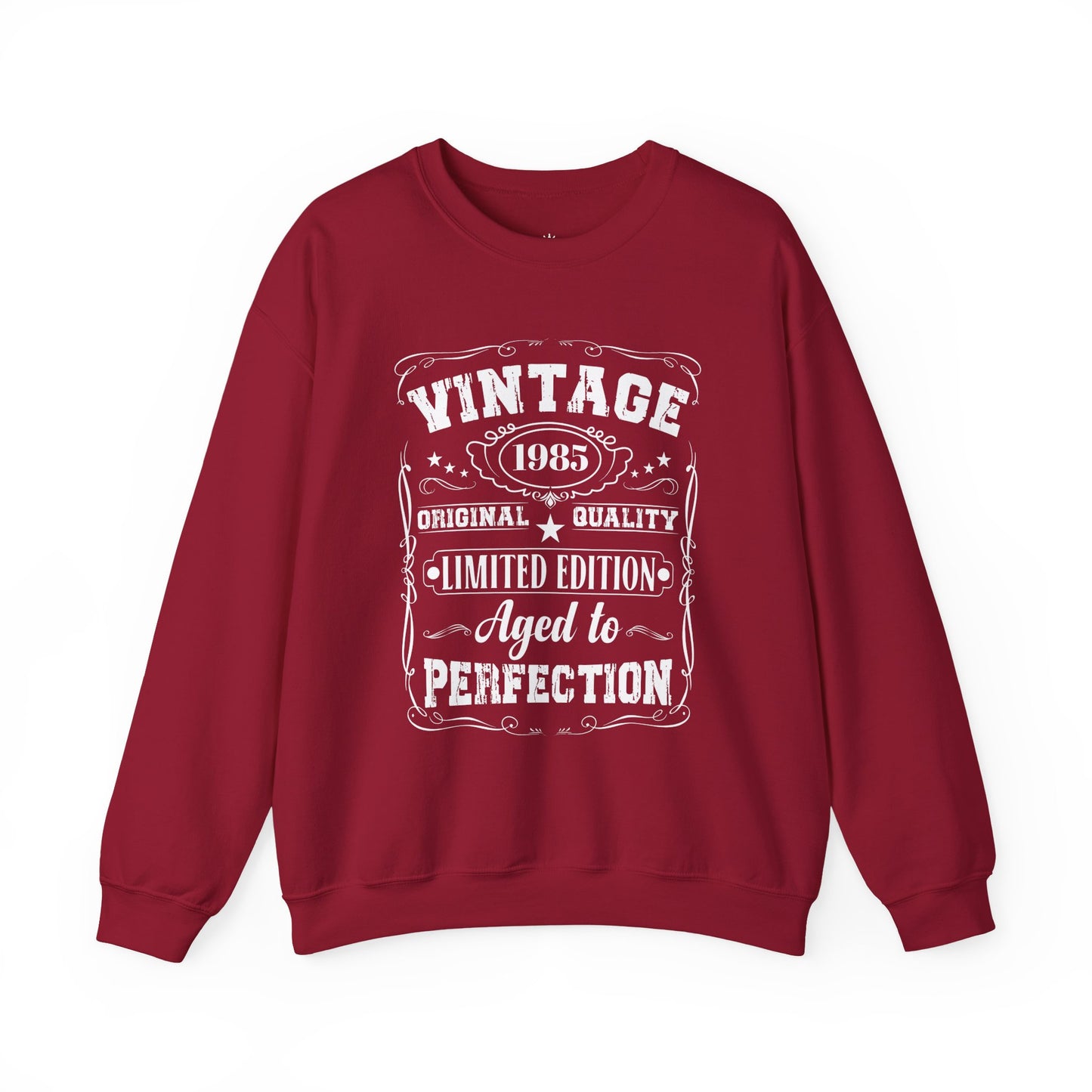 Custom Vintage Birthday Crewneck Sweatshirt — "Aged to Perfection"