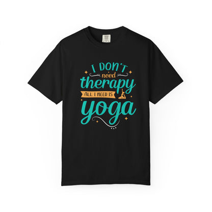 Yoga Therapy Unisex Garment-Dyed T-Shirt - Perfect for Mindfulness & Relaxation