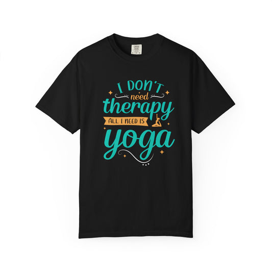 Yoga Therapy Unisex Garment-Dyed T-Shirt - Perfect for Mindfulness & Relaxation