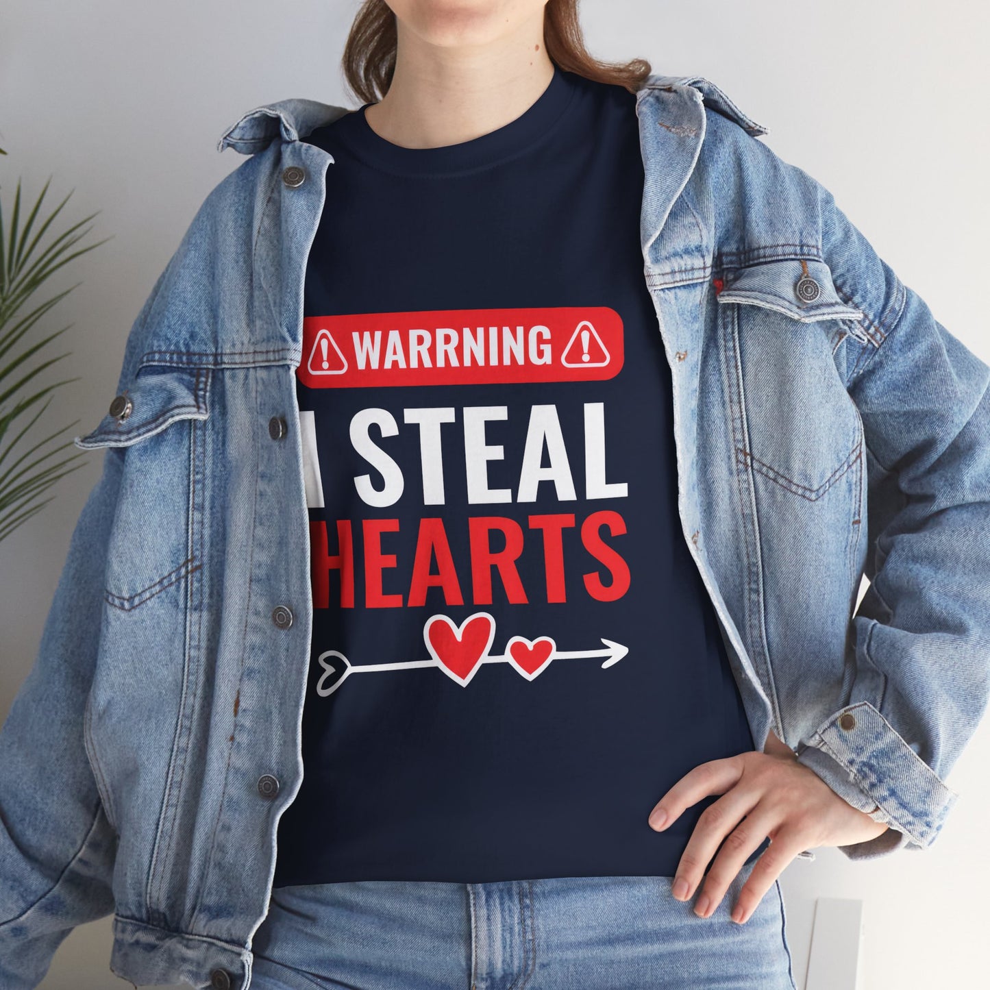Warning I Steal Hearts Tee