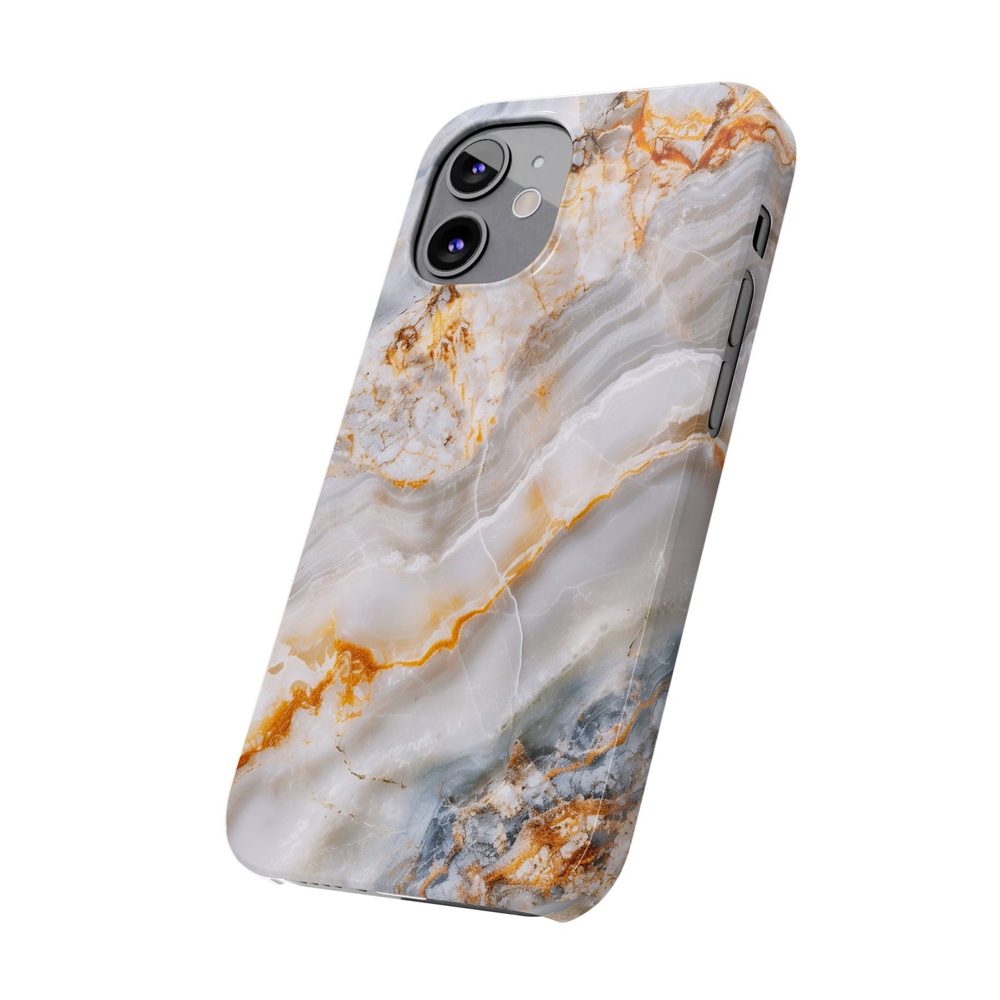 Pure Elegance Marble Slim Phone Cases, Modern Tech Decor