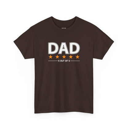 Father's Day Unisex Tee - 5 Stars Dad T-shirt