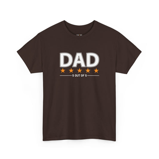 Father's Day Unisex Tee - 5 Stars Dad T-shirt