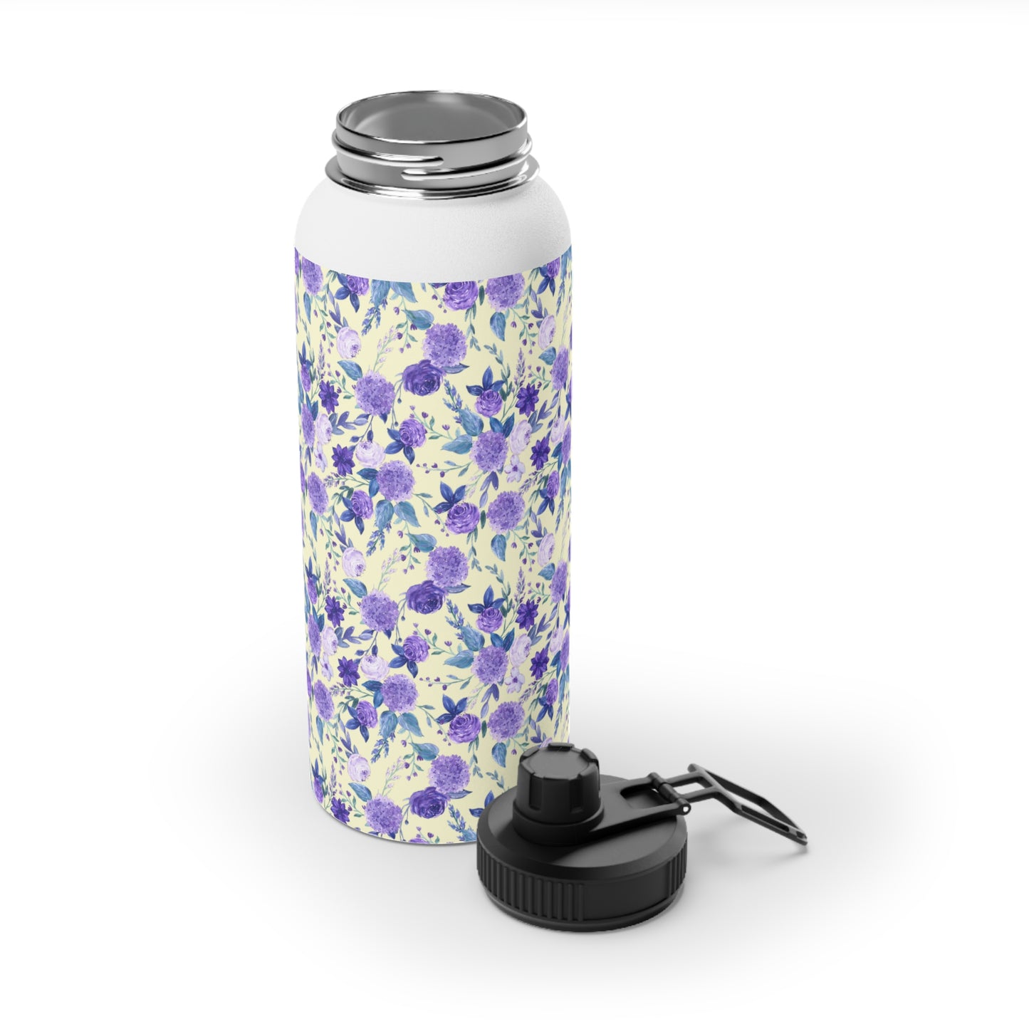 Violet Stainless Steel Water Bottle, Sports Lid