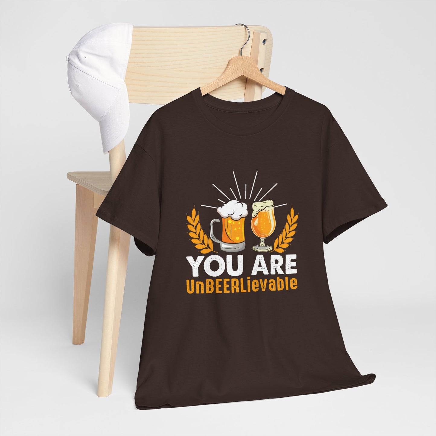 Funny Beer Slogan Tee, You Are UnBEERLievable