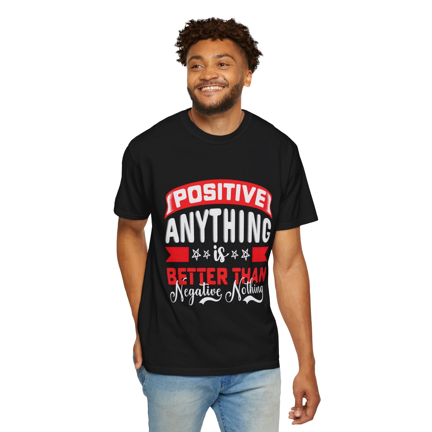 Positive Vibes Unisex Garment-Dyed T-shirt