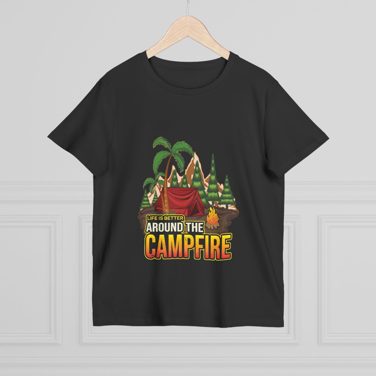 Women's Campfire Vibes Tee - Life is Better Around the Campfire Shirt