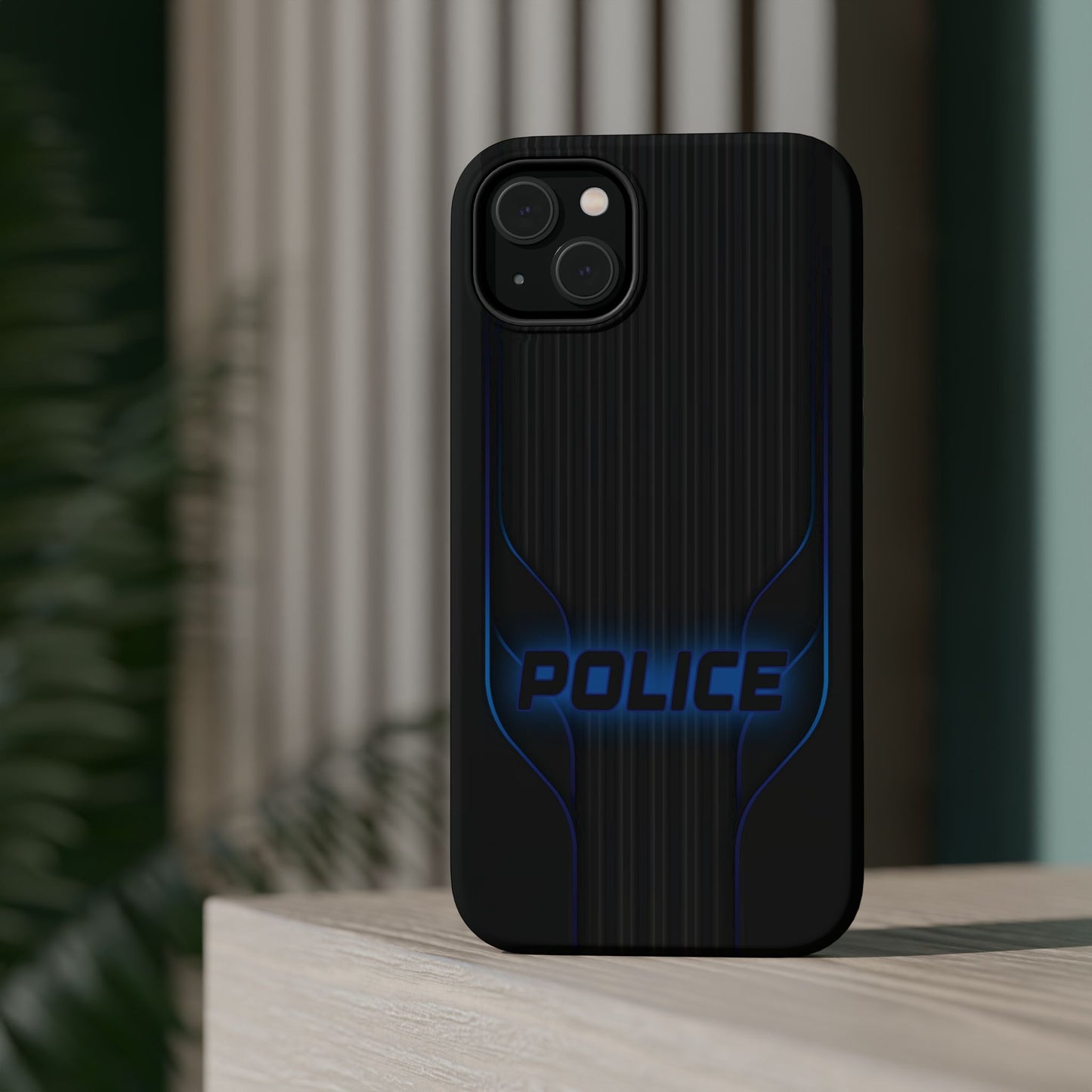 Police Magnetic Phone Cases, Blue Light