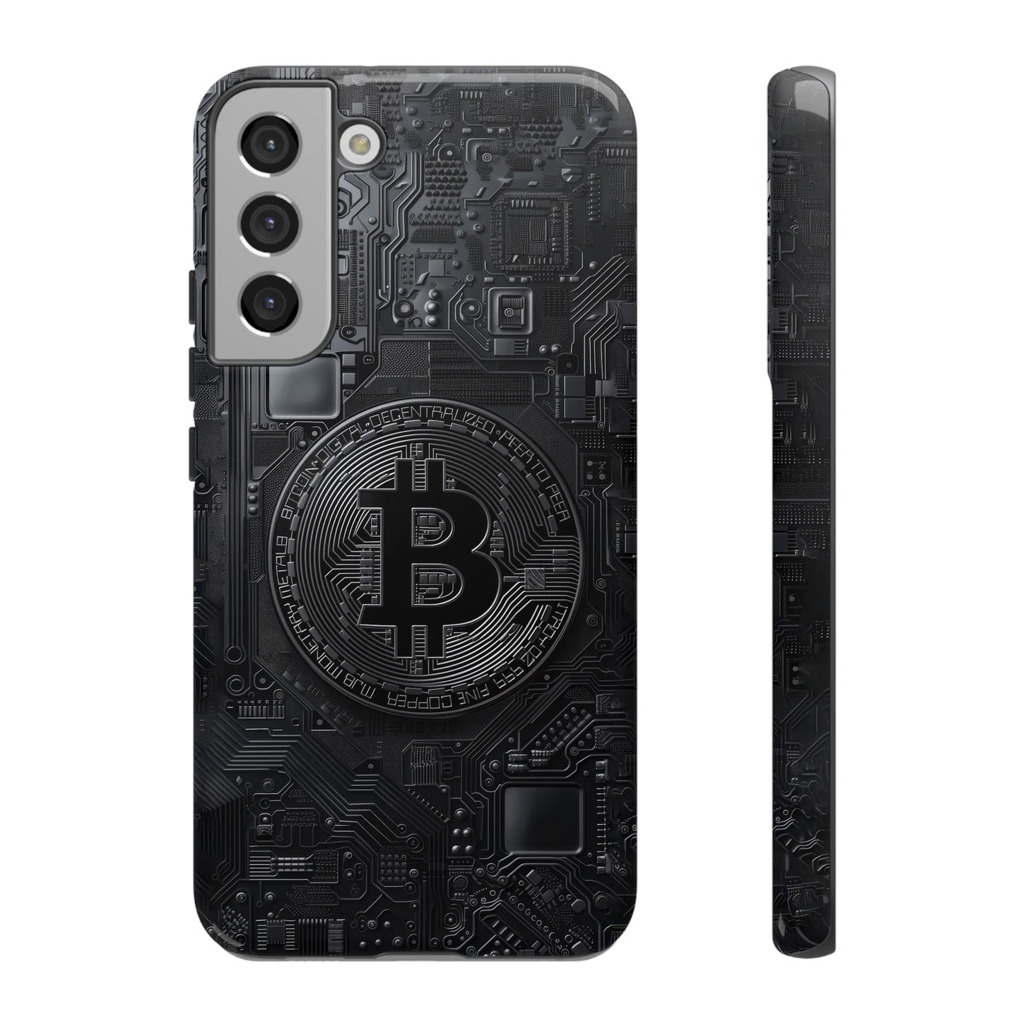 Bitcoin Samsung Tough Phone Case, Cryptocurrency Protection Cover