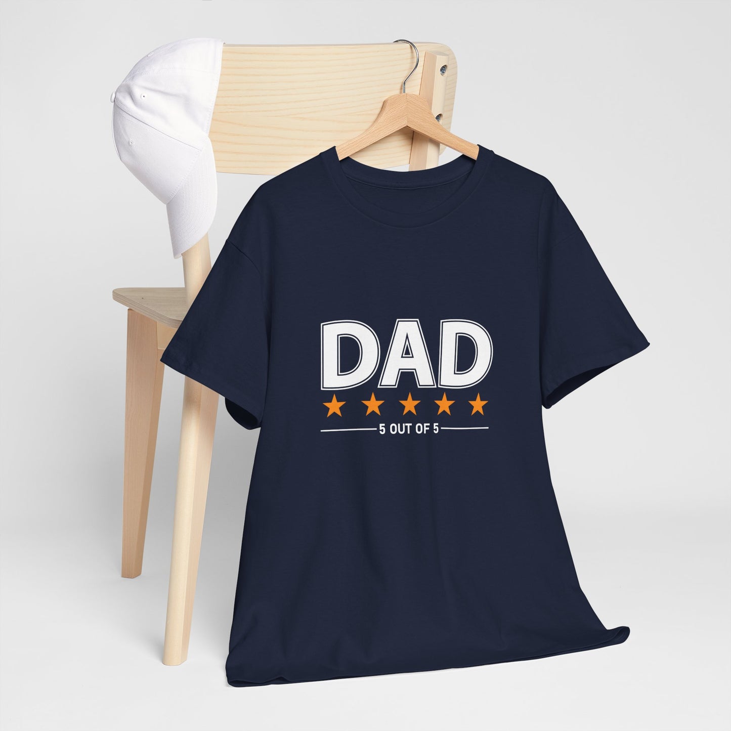 Father's Day Unisex Tee - 5 Stars Dad T-shirt