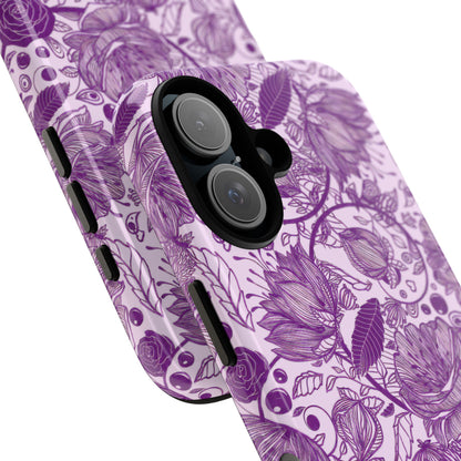 Graphical Garden: Purple Edition iPhone Tough Cases