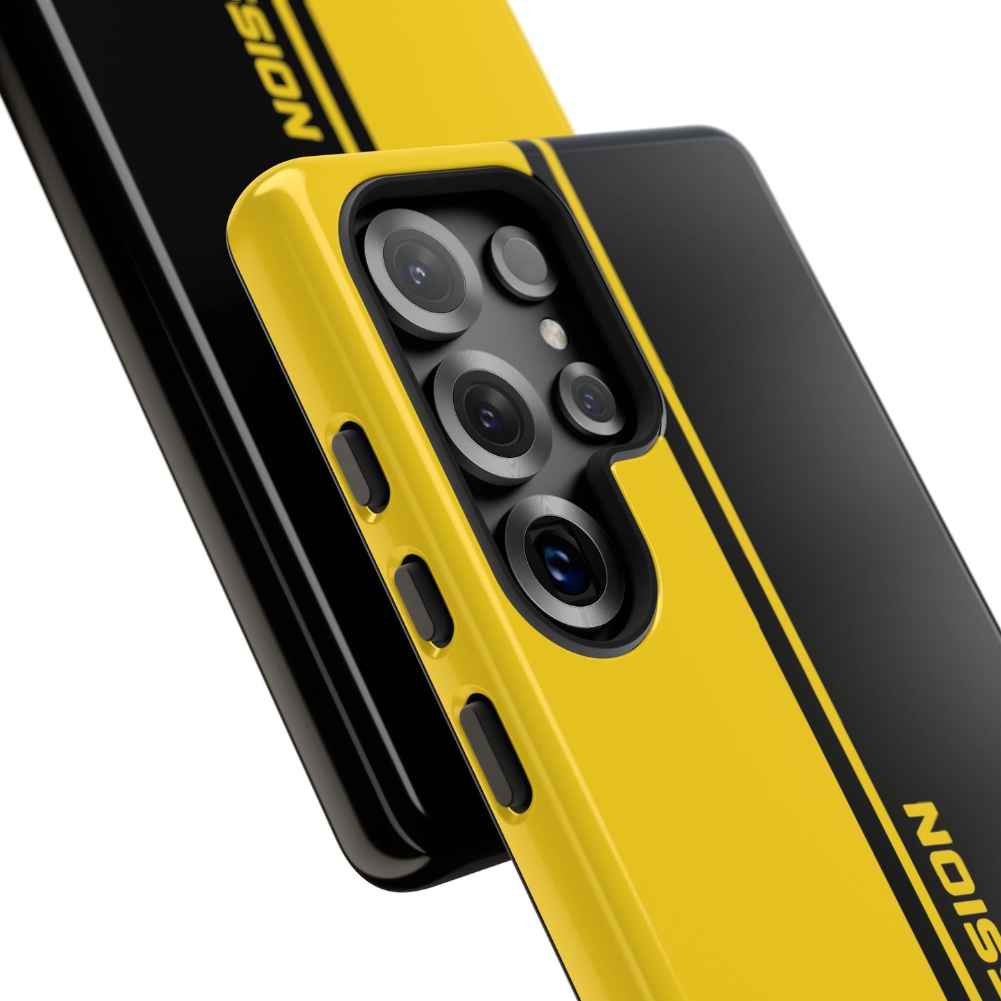 Drive Passion Tough Case – Bold Yellow & Black Design