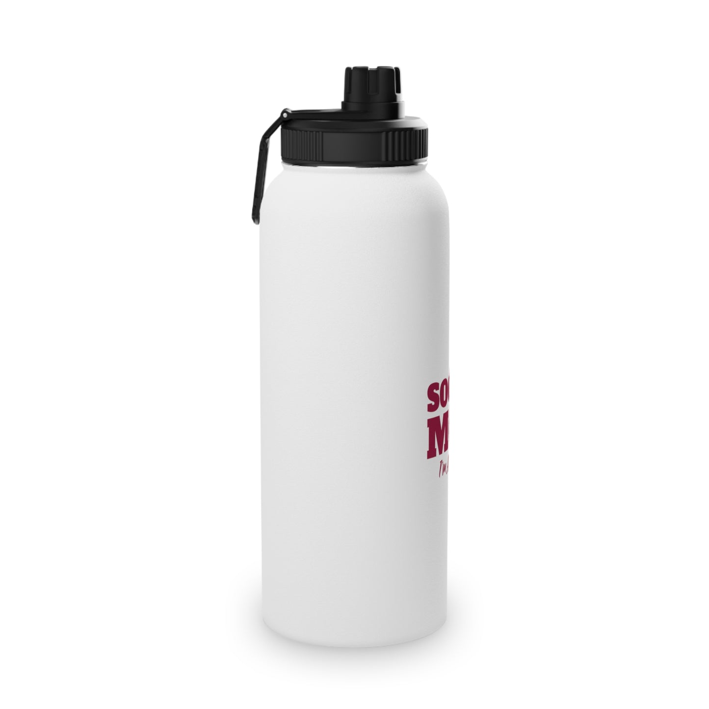 Soccer Mom Stainless Steel Water Bottle, Sports Lid