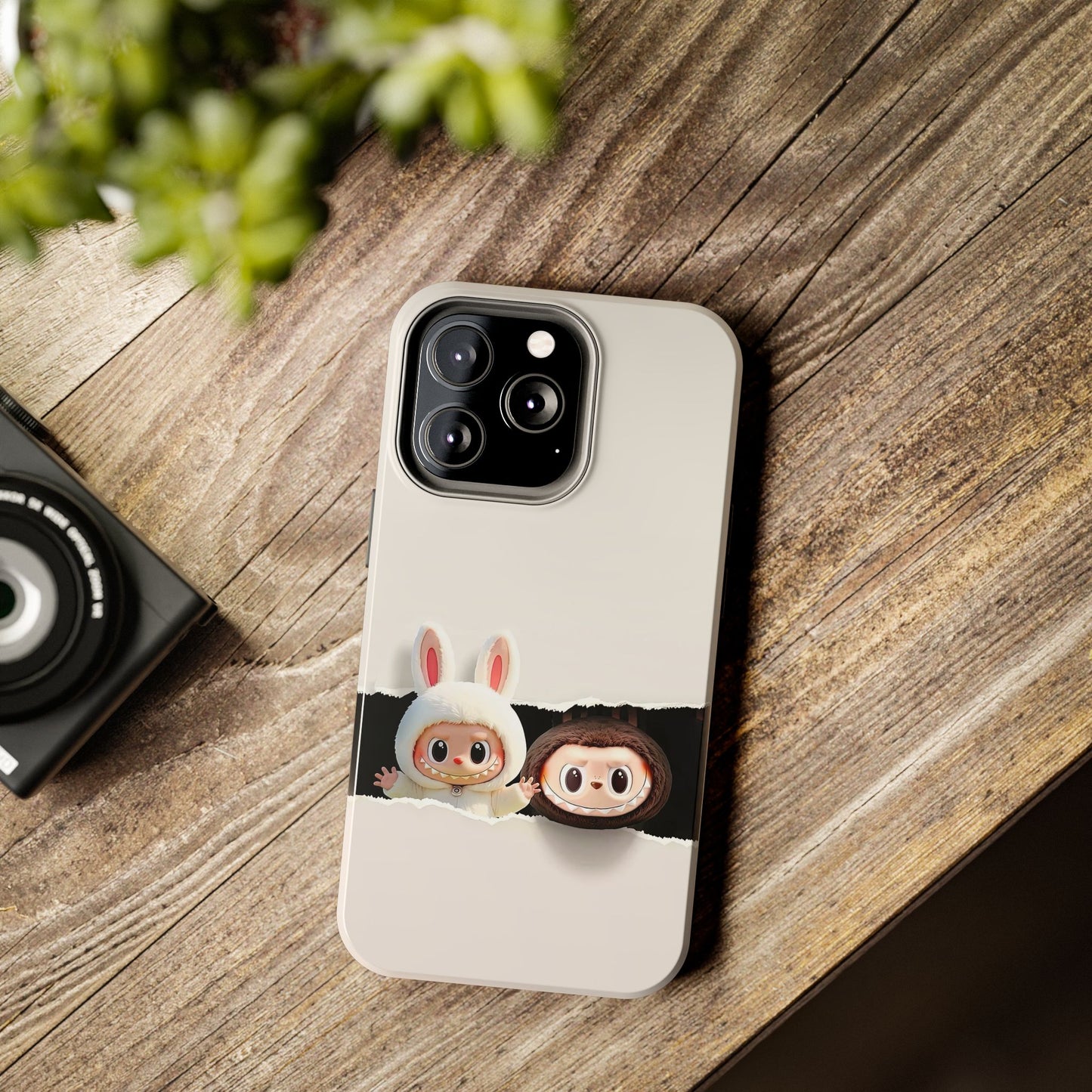 The Monsters Tough Case for iPhone Models and Variations – Dual Layer Protective Cover, Playful Design, Cute Mobile Accessory