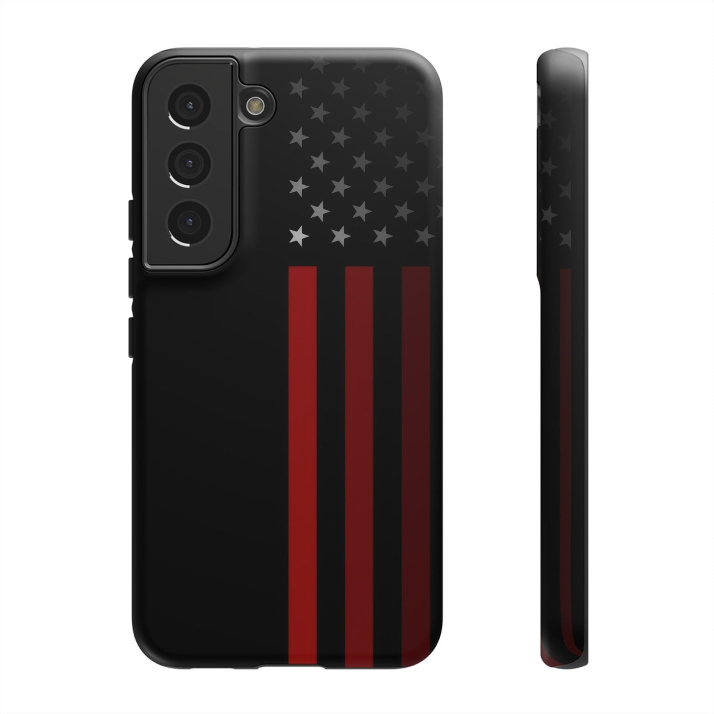 Patriotic Samsung Tough Cases, Red Line American Flag Phone Cover